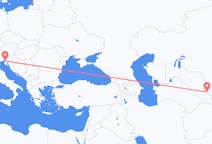 出发地 乌兹别克斯坦撒馬爾罕目的地 意大利的里雅斯特的航班