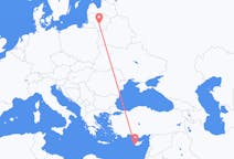 Flyreiser fra Kaunas, Litauen til Páfos, Kypros