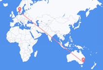 Flyreiser fra Moruya, Australia til Göteborg, Sverige