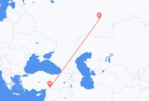 Flyreiser fra Ufa, Russland til Gaziantep, Tyrkia