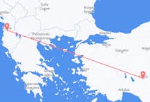出发地 阿尔巴尼亚地拉那目的地 土耳其科尼亞的航班
