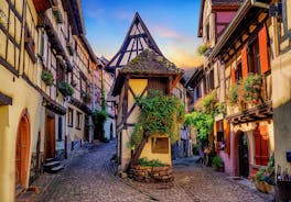 Alsace Colmar, middelalderlandsbyer og slottet Lille gruppedagstur fra Strasbourg