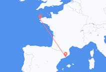Flug frá Barselóna til Brest