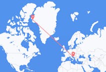Flights from Qaanaaq, Greenland to Split, Croatia