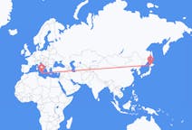 Flyreiser fra Sapporo, Japan til Malta, Malta