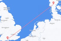Vols de Billund, Danemark pour Southampton, Angleterre