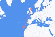 Flyreiser fra Tenerife, Spania til Newcastle upon Tyne, England