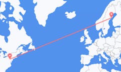 Flights from Harrisburg to Umeå