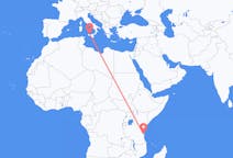 Flyrejser fra Dar es-Salaam til Palermo