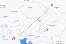 Flyreiser fra Katowice, Polen til Verona, Italia