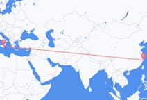 Flyg från Taizhou, Jiangsu, Kina till Catania, Italien