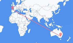 出发地 澳大利亚出发地 納蘭德拉目的地 西班牙Santiago del Monte的航班