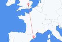 Flights from Barcelona in Spain to London in England