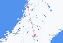 Vluchten van Mosjøen naar Östersund