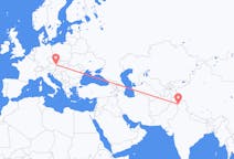 Flyreiser fra Srinagar, India til Vienna, Østerrike
