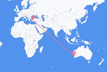 Flyreiser fra Perth, Australia til Denizli, Tyrkia