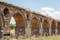 Ancient Roman aqueduct in Skopje, Macedonia 