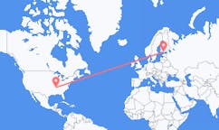 Flyrejser fra Jackson til Helsinki