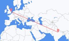 Flyreiser fra Kanpur, India til Norwich, England