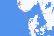 Vluchten van Stavanger naar Sønderborg