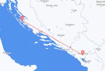 Vluchten van Podgorica, Montenegro naar Zadar, Kroatië