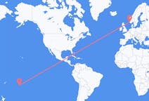 Flüge von Rarotonga, die Cookinseln nach Stavanger, Norwegen