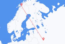Fly fra Kaluga til Narvik