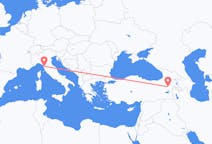 Fly fra Ağrı til Pisa
