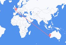 出发地 澳大利亚伯斯目的地 法国图尔的航班