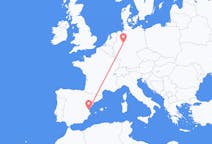 Loty z Paderborn, Niemcy do Walencji, Hiszpania