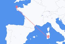 Vluchten van Cagliari, Trento naar Brest