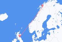 Flyreiser fra Edinburgh, Skottland til Narvik, Norge