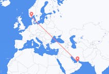 Flights from Dubai, United Arab Emirates to Kristiansand, Norway