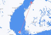Flyrejser fra Mariehamn, Åland til Karleby, Finland