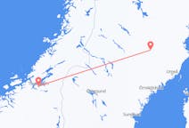 Loty z Lycksele, Szwecja do Trondheimu, Norwegia