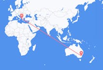 Flyreiser fra Canberra, Australia til Corfu, Hellas