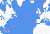 Flyg från Kingston, Jamaica till Kristiansund, Norge