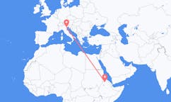 Flights from Shire, Ethiopia to Venice, Italy