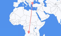 Flyg från Luena, Angola till Edremit, Turkiet
