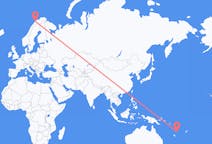 Flyrejser fra Port Vila, Vanuatu til Tromsø, Norge