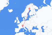 Flyreiser fra Lulea, Sverige til Torino, Italia