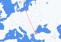 Flyreiser fra Tekirdağ, Tyrkia til Gdańsk, Polen