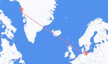 Flyg från Upernavik, Grönland till Berlin, Tyskland