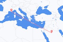 Flights from Ha il, Saudi Arabia to Toulon, France