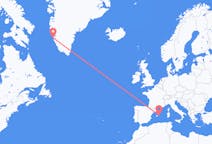 Flights from Nuuk, Greenland to Menorca, Spain