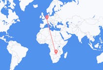 Flyreiser fra Victoria Falls, Zimbabwe til Metz, Frankrike