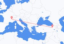 出发地 法国格勒诺布尔目的地 土耳其埃尔祖鲁姆的航班