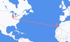 Flyrejser fra Indianapolis til Lanzarote