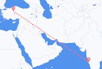 出发地 印度出发地 果阿目的地 土耳其安卡拉的航班