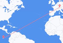 Flug frá Baltra-eyju, Ekvador til Friedrichshafen, Þýskalandi